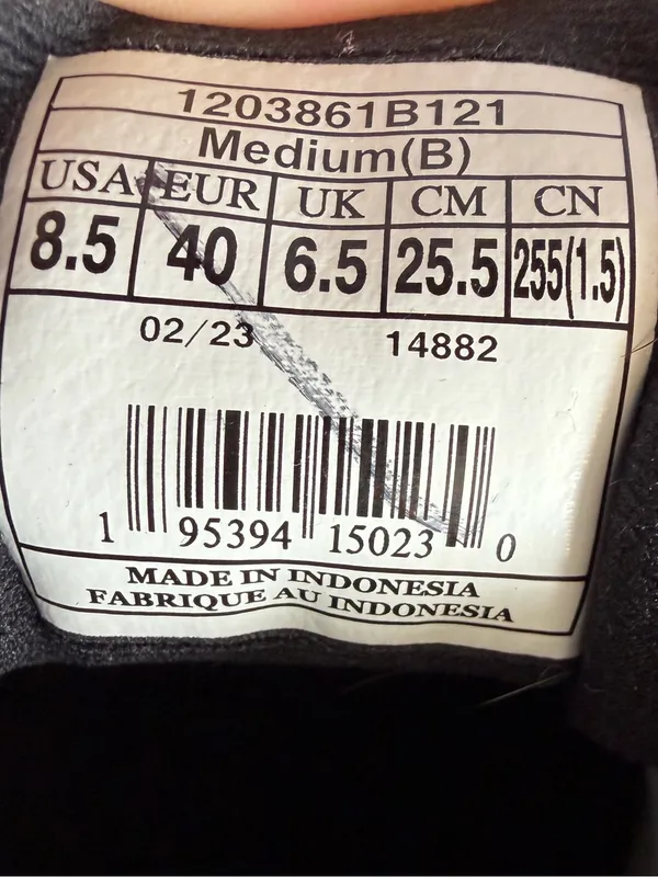 Brooks Womens Revel 6 Size 8.5 B Neutral Black White Running Trainer - Image 6