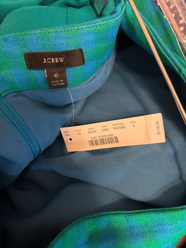 J. Crew Teal and Navy Pencil Skirt NWT - Image 4