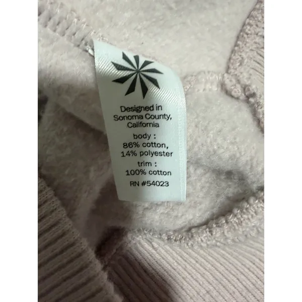 Athleta Funnel Neck Sweatshirt Faint‎ Pink Women's Size Medium - Image 10