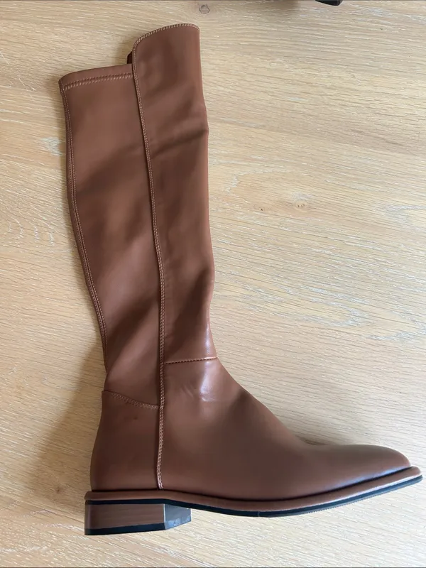 Torgeis Women's Genevieve Over The Knee Boots, Cognac, size 7.5, NWT no box - Image 13