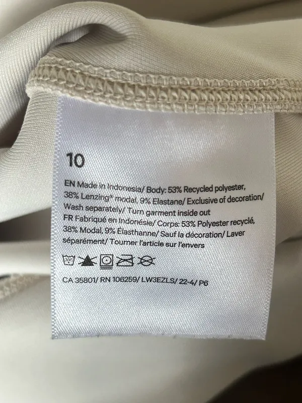Lululemon 10 Perfectly Oversized Cropped Crew Softstreme White Opal Sweatshirt - Image 4