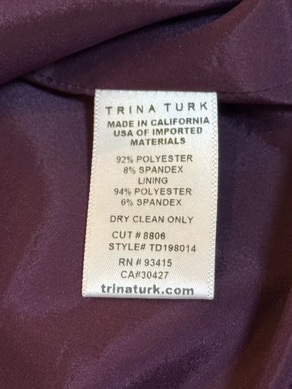 Trina Turk With A Twist Watercolor Floral Dress 10 Cocktail Wedding Guest Party - Image 9
