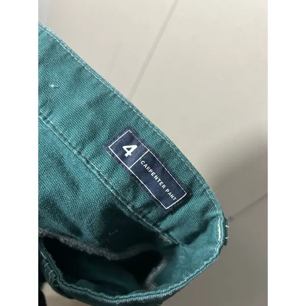 NWT Gap High Rise 90's Loose Carpenter Pants June Bug Green Sz 4 - Image 6