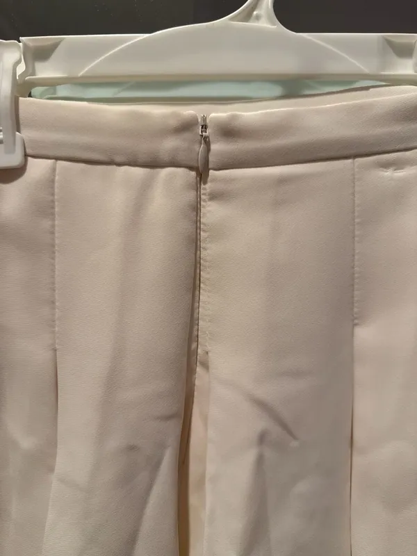 Amanda Uprichard Dixon Pleated Skort in Ivory, Size S - Image 4