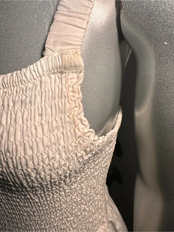 New Marine Layer Selene Embroidered Eyelet Maxi Dress White Size S Pockets - Image 14