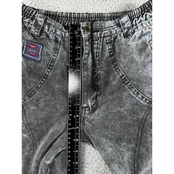 Vintage Academy Denim Joggers Pants Women‎ Juniors 14 Acid Wash 80s 90s - Image 4