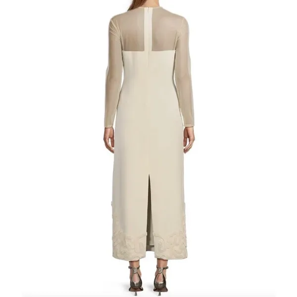 Antonio Melani x Elizabeth Damrich Babe Mesh Crepe Soutache Maxi Dress US 2 NWT - Image 2