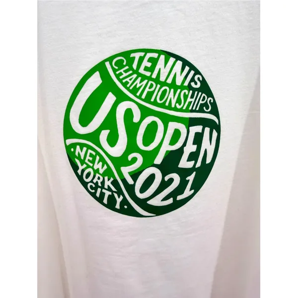 Polo Ralph Lauren US Open 2021 Tennis Ball Graphic Ringer Tank Top Size S White - Image 2
