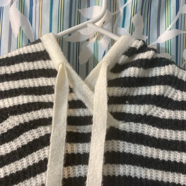 Gap Striped Pullover Hoodie Sweater Size Small - Image 2