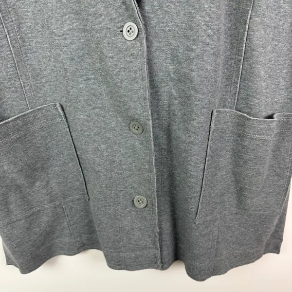 Daily Practice Anthropologie Heather Elbert Blazer Large Gray Streetwear Neutral - Image 3