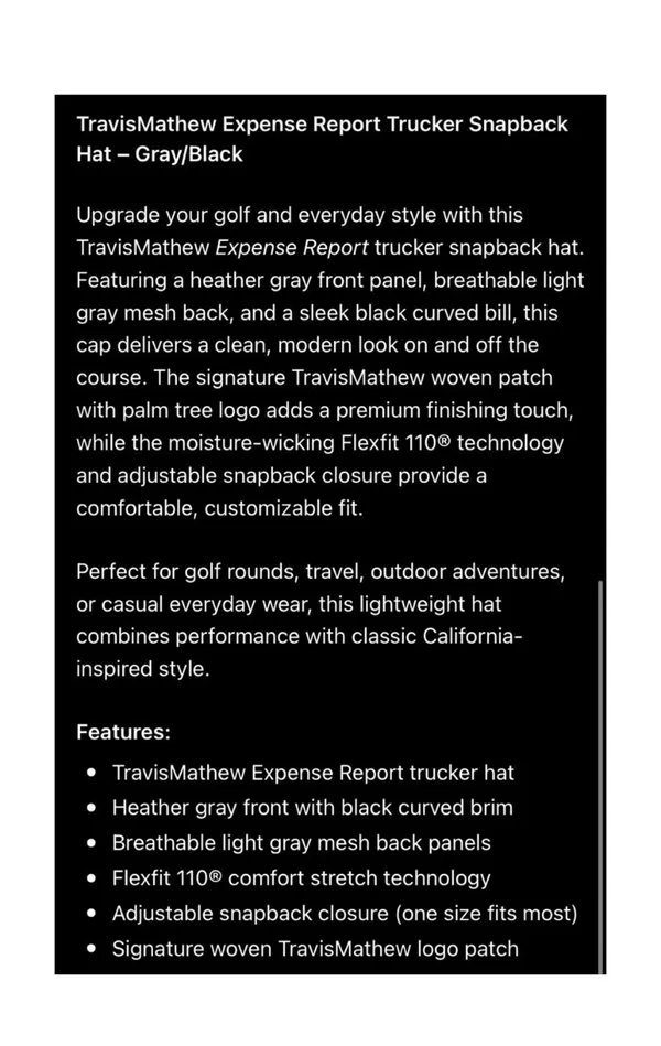 TravisMathew Hat - Image 8