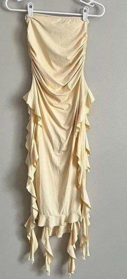 Princess Polly Lioness Women’s Canary Cream Rendezvous Skirt Size XS - Image 11