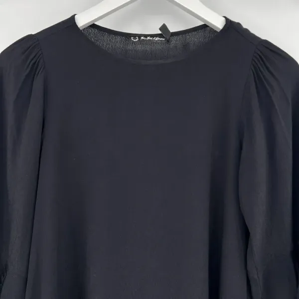 For Love‎ & Lemons Bourbon Black Lace Bell Sleeve Top Blouse Women's Size XS - Image 3