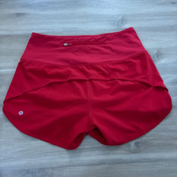 Lululemon Speed Up High-Rise Short 4" Long Dark Red Women Size 6 - Image 4