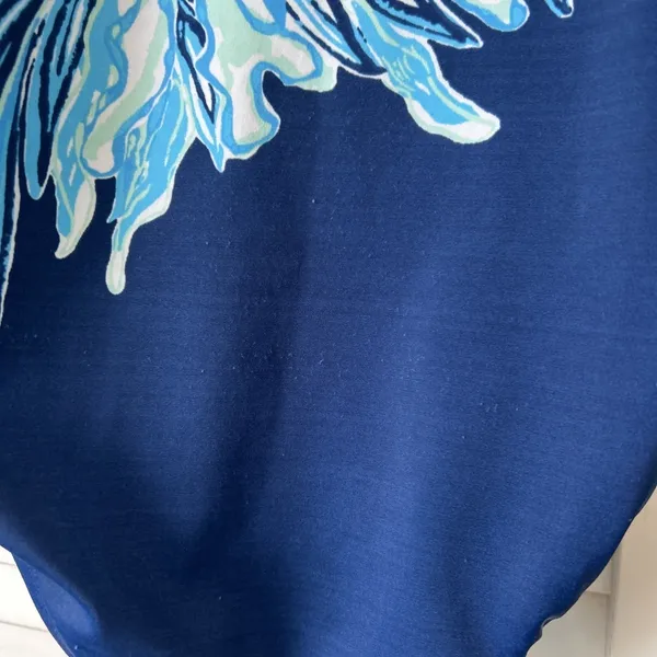 Lilly Pulitzer LaRue One Piece Swimsuit Size 0 - Deep Sea Navy Beach Neon - Image 3