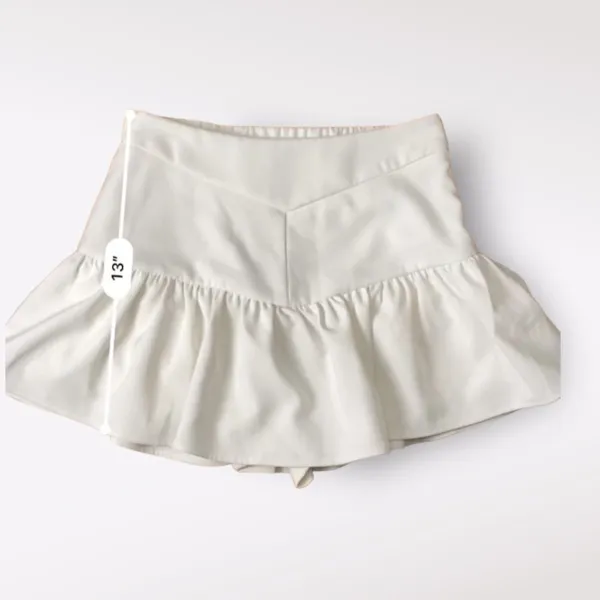Endless‎ Rose White Mini Skort Size S - Image 3