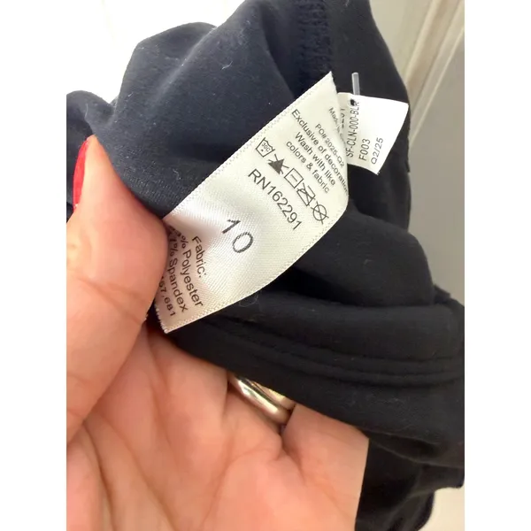 Sweetflexx Black Booty Band Capri Resistance Toning Leggings Size 10 Ruched - Image 6