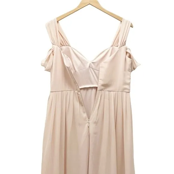 NEW Lulus Make Me Move Blush Pink Formal Floor Length Maxi Dress Size Large NWOT - Image 7
