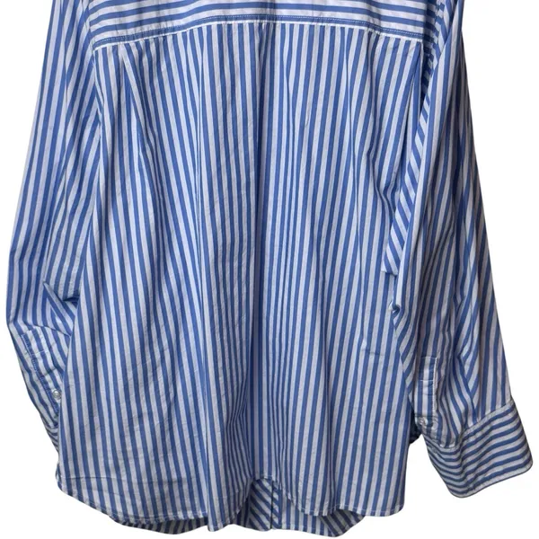 NEW Free People Sabine Striped‎ Articulated Button up Shirt Preppy Coastal XL - Image 10
