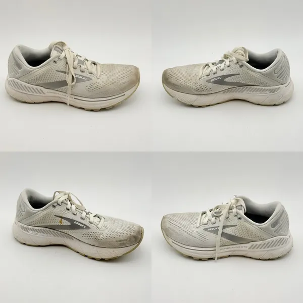 Brooks Adrenaline GTS 22 Running Shoes Womens 8 Grey White Support Sneakers - Image 9