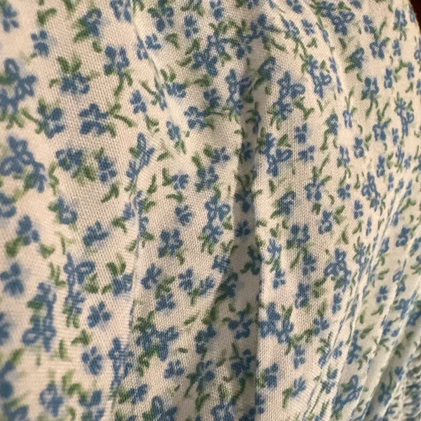 Green and blue flower floral dress from island Gypsy - Image 2