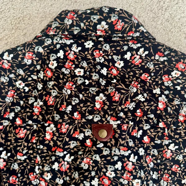 Anthropologie Hei Hei Tinsley Floral Moto Jacket Zip Cropped Fitted Womens Sz 6 - Image 13