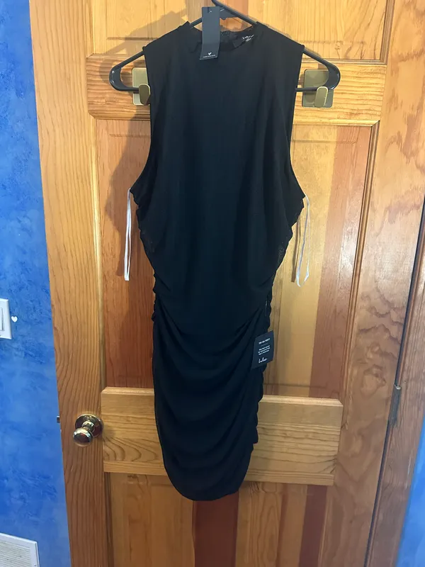 Lulus Black Mini Dress - Image 4