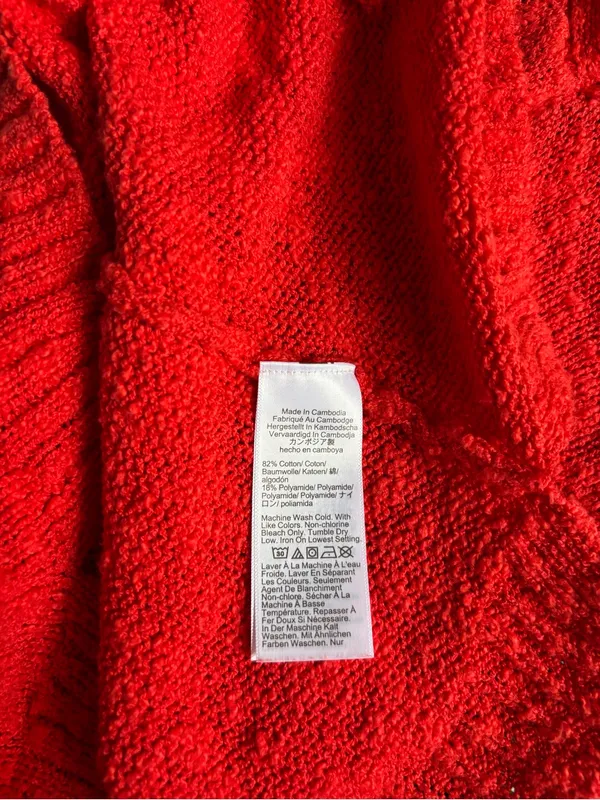 J. Crew Red V-Neck Sweater Tank Size S - Image 7