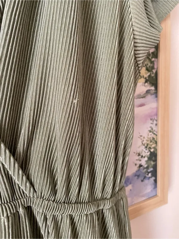 Baltic Born Athena Pleated Maxi Dress Sage Green Large - Image 4