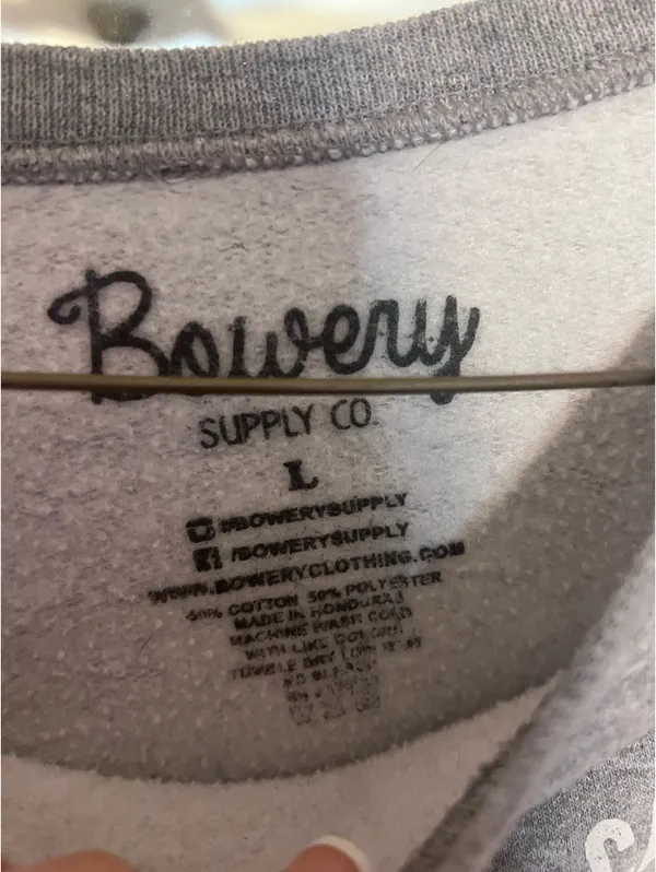 Bowery Supply Co crewneck Gray Size L - Image 2