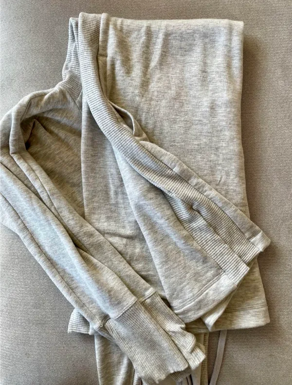 Hayes Sweatshirt Hoodie Midi Dress/Tunic Lt Heathered Gray - Image 5