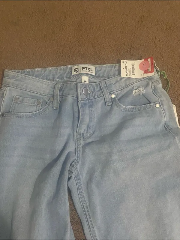 Nordstrom PTCL Women's Light Blue High-Rise Jeans - Size 26 - Image 15