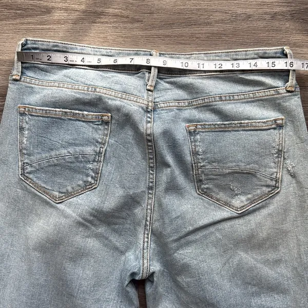DRIFTWOOD Jeans Blue Ankle Cropped Distressed Denim 31 - Image 9