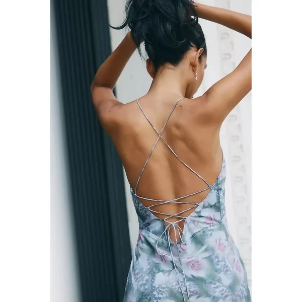 NWT!! Anthropologie FOR LOVE & LEMONS Elea Floral Ruffle Maxi Dress Medium‎ - Image 8