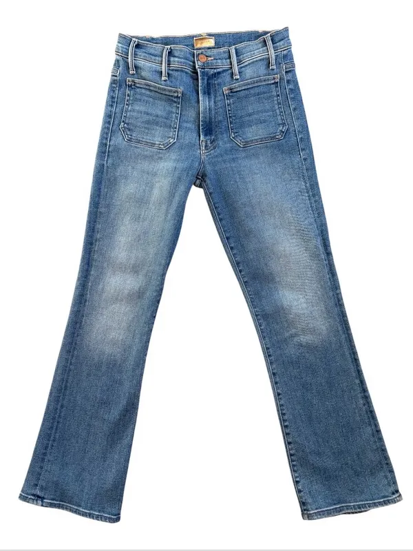Mother Denim Patch Pocket Insider Ankle Happy Pill Wash - Image 3