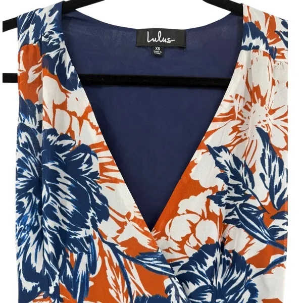 NWT Lulus Desert Trip Floral High-Low‎ Sleeveless Wrap Dress Size XS Feminine - Image 9