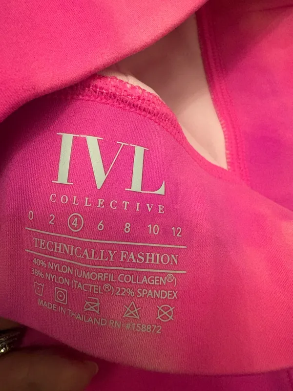 Women's Pink Tie-Dye Sports Bra - Comfortable Support - Image 3
