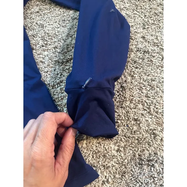 Fabletics‎ Phoenix Navy Blue Long Sleeve Hooded Pullover Activewear Top Small - Image 4