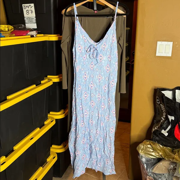 NWT Simply Southern Aztec Print Maxi Dress Blue Pink Size XXL - Image 6