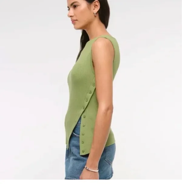 A&F Asymmetrical Sweater Tank - Image 3