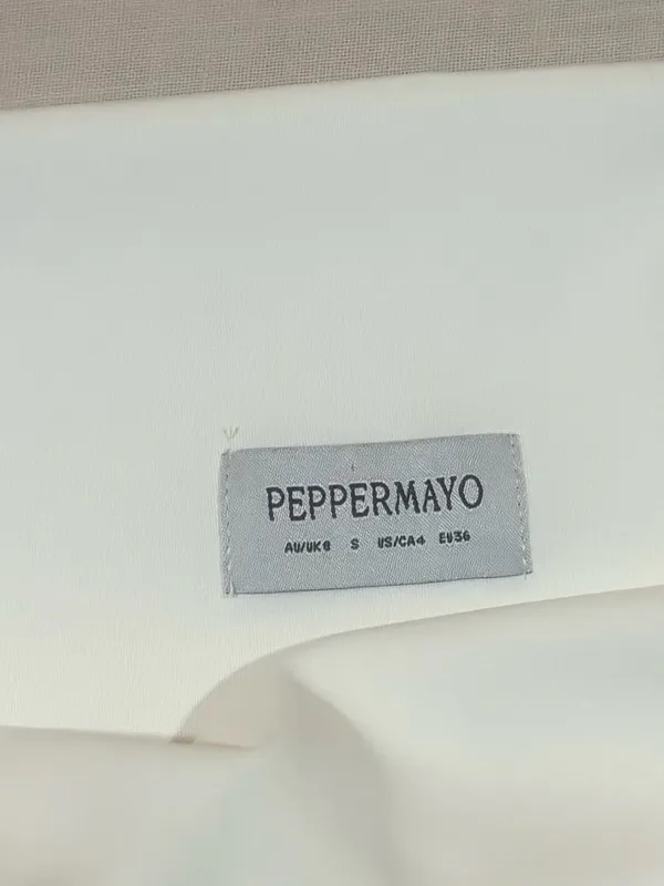 Peppermayo Morgan Off Shoulder Mini Dress Ivory - Image 4