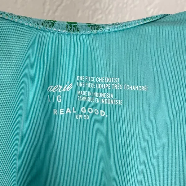 Aerie Ring Birthday Scoop Cheekiest One Piece Swimsuit Stripe Size Large NWT - Image 5