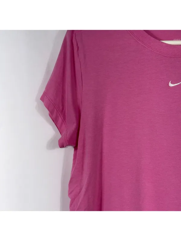 Nike The Nike Tee Pink Embroidered Swoosh Short Sleeve T-Shirt Women’s Size L - Image 4