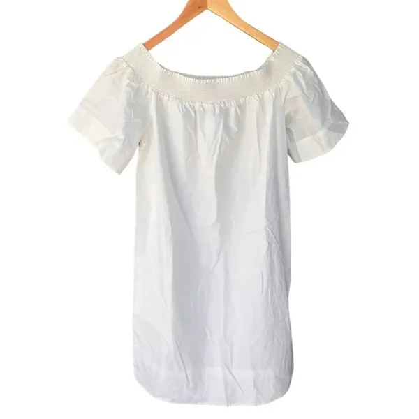 J.Crew Off-The-Shoulder Dress In Cotton Poplin Nwt 2 - Image 4