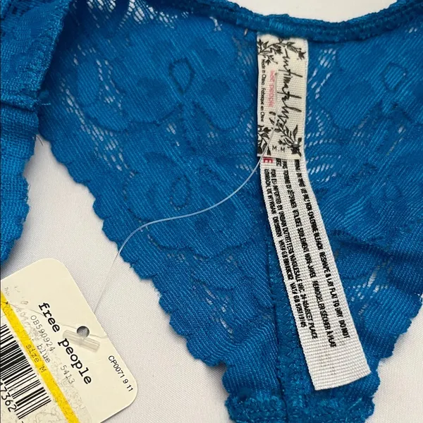 Free People Vibrant Blue Lace Bralette - Image 2