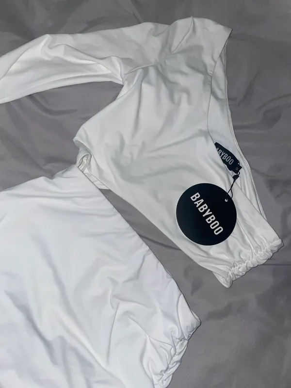Babyboo white mini dress - Image 3