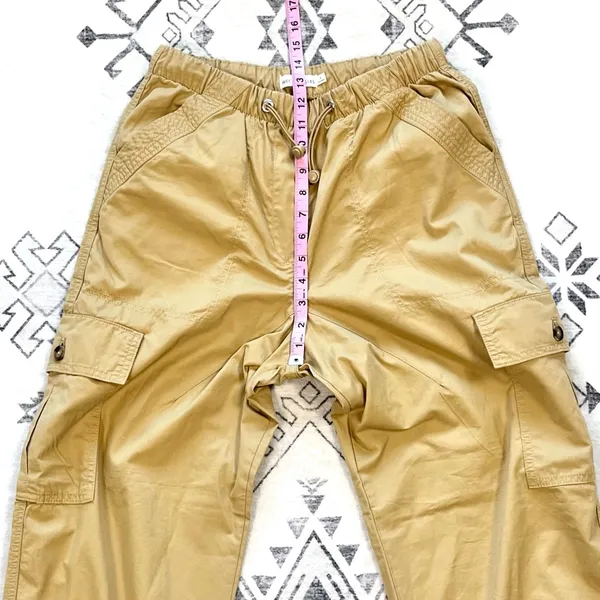 Avec Les Filles Tan Drawcord Cargo Jogger Pants Small NWT - Image 8