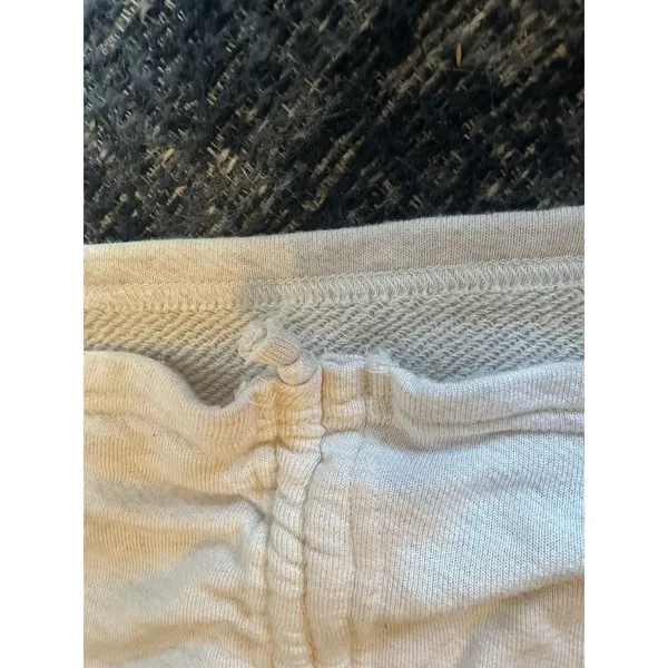 Offline By Aerie Sweatshirt Ruched Front Long Sleeve Vneck Thumbholes Beige XL - Image 11