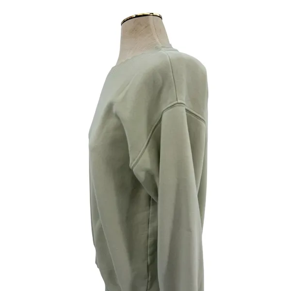Aritzia Tna CozyAF Fleece Crew Sweatshirt Pullover Sage Green Size Small - Image 4
