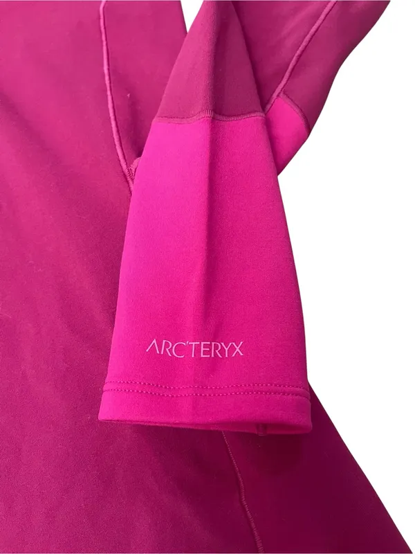 Arc'teryx Women's Fuchsia RHO Hoody Active Outdoor Hiking Camping - Image 3